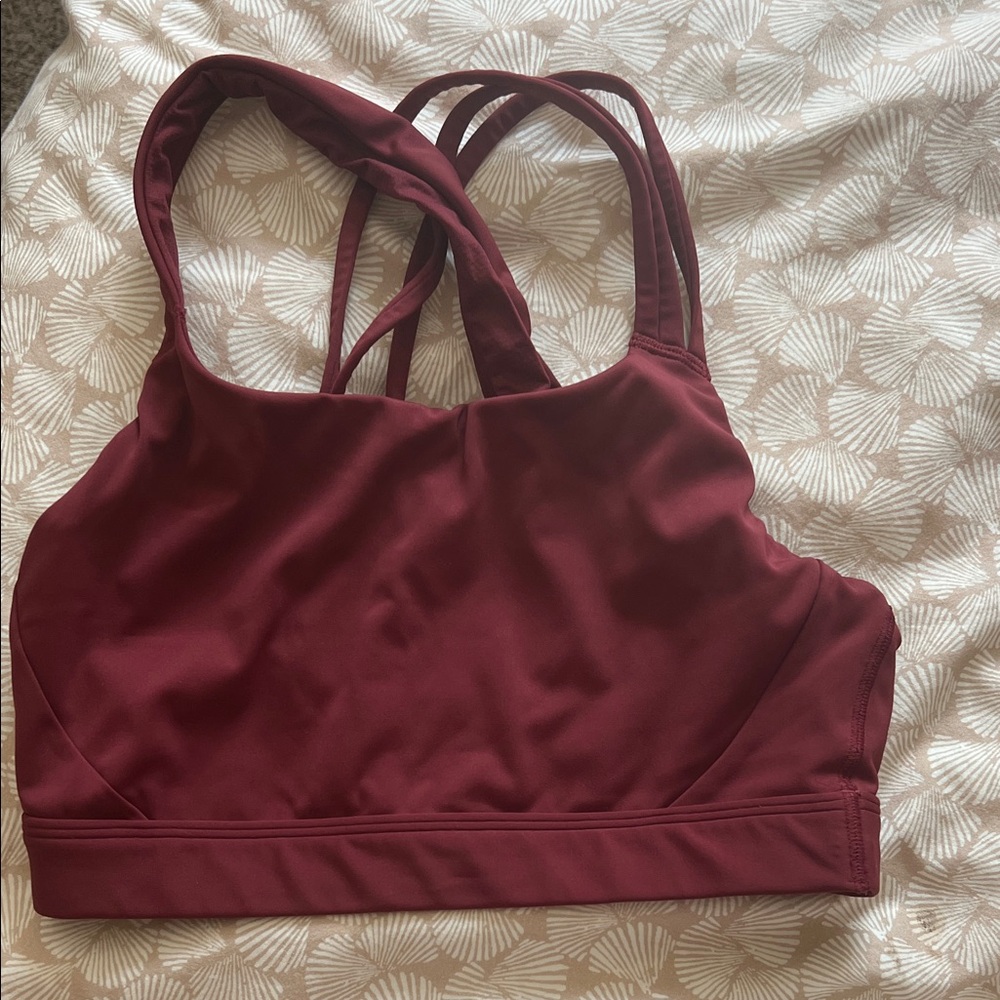 Athleta Women's Burgundy Sports Bra